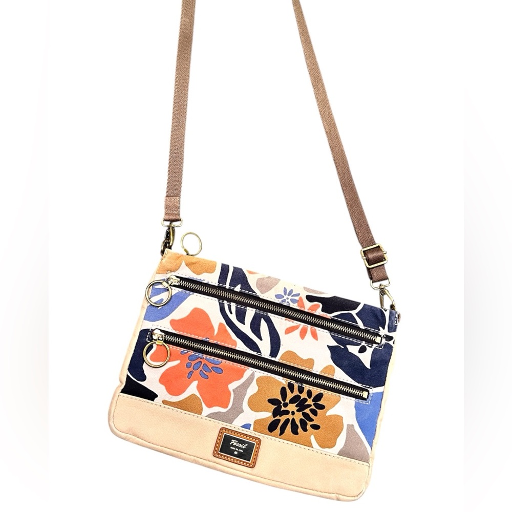 Fossil Floral Crossbody Bag